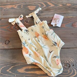 Floral Print Baby Swimsuit